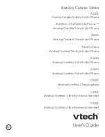 Preview for 1 page of VTech A1100 Analog Classic Series User Manual