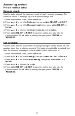 Preview for 67 page of VTech AM18247 User Manual