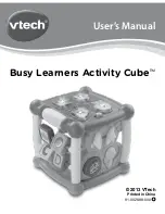 VTech Busy Learners Activity Cube User Manual preview