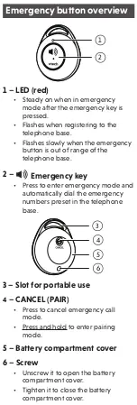 Preview for 3 page of VTech CareLine SN7022 User Manual