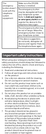 Preview for 13 page of VTech CareLine SN7022 User Manual