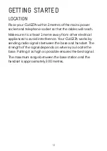 Preview for 12 page of VTech CL6527A User Manual