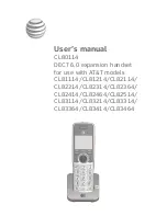 Preview for 1 page of VTech CL81114/CL81214/CL82114/CL82214 User Manual