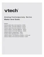 VTech Contemporary Series A2100 Master User Manual preview