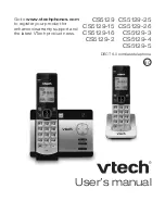 Предварительный просмотр 1 страницы VTech CS5129 User Manual