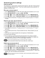 Preview for 16 page of VTech CS6129-54 - V-Tech DECT 6.0 Five Handset Cordless User Manual