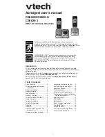 Предварительный просмотр 1 страницы VTech CS6529-2 User Manual