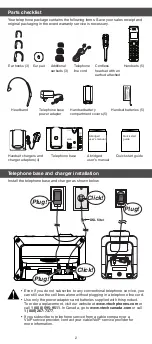 Предварительный просмотр 2 страницы VTech DS6670-6C User Manual