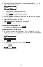 Preview for 47 page of VTech Eris Terminal VSP715A User Manual