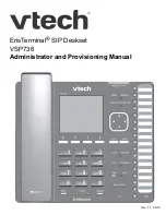 Preview for 1 page of VTech ErisTerminal SIP Deskset VSP736 Administrator And Provisioning Manual