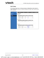 Preview for 100 page of VTech ErisTerminal VSP726A Administrator And Provisioning Manual