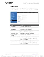 Preview for 122 page of VTech ErisTerminal VSP726A Administrator And Provisioning Manual