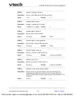 Preview for 152 page of VTech ErisTerminal VSP726A Administrator And Provisioning Manual