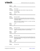 Preview for 247 page of VTech ET685 Administrator And Provisioning Manual