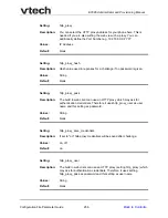 Preview for 256 page of VTech ET685 Administrator And Provisioning Manual