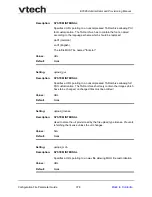 Preview for 378 page of VTech ET685 Administrator And Provisioning Manual