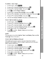 Preview for 71 page of VTech FS6325-2A User Manual