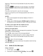 Preview for 84 page of VTech FS6325-2A User Manual