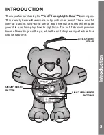 Предварительный просмотр 3 страницы VTech Happy Lights Bear User Manual