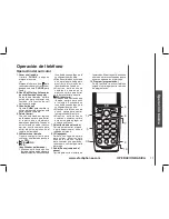 Предварительный просмотр 11 страницы VTech IA5854 (Spanish) Manual Del Usuario