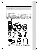 Предварительный просмотр 3 страницы VTech ia5859 - Cordless Phone - Operation (Spanish) Manual De Instrucciones