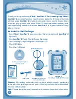 Preview for 4 page of VTech Innotab 2 Blue User Manual