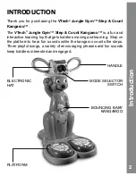 Preview for 3 page of VTech Jungle Gym: Step & Count Kangaroo User Manual