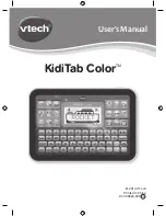 VTech KidiTab Color User Manual предпросмотр