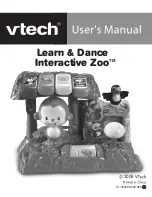 VTech Learn & Dance Interactive Zoo User Manual предпросмотр