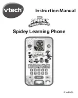 VTech MARVEL SPIDEY AMAZING FRIENDS Spidey Learning Phone Instruction Manual предпросмотр