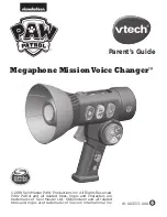 VTech Megaphone Mission Voice Changer Parents' Manual preview