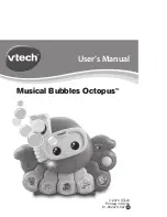 VTech Musical Bubbles Octopus User Manual предпросмотр