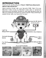 Предварительный просмотр 3 страницы VTech Nickelodeon Paw Patrol Marshall's Read-to-Me Adventure Parents' Manual