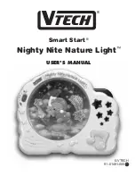 VTech Nighty Nite Nature Light User Manual preview