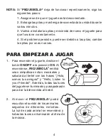 Preview for 5 page of VTech Pequebola (Spanish) Manual De Instrucciones