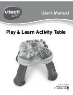 Preview for 1 page of VTech Play & Learn Activity Table User Manual