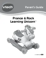 VTech Prance & Rock Learning Unicorn 1923 Parents' Manual предпросмотр