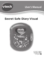 VTech Secret Safe Diary Visual User Manual предпросмотр