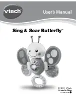 VTech Sing & Soar Butterfly User Manual preview