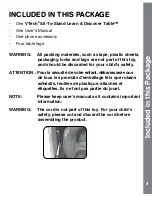 Preview for 4 page of VTech Sit-to-Stand Learn & Discover Table User Manual