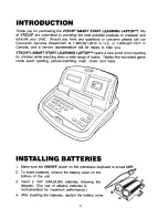 Preview for 4 page of VTech Smart Start Learning Laptop User Manual