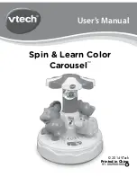 VTech Spin & Learn Color Carousel User Manual предпросмотр