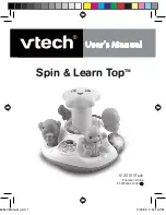 VTech Spin & Learn Top User Manual preview