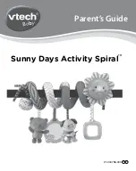 VTech Sunny Days Activity Spiral 5221 Parents' Manual preview