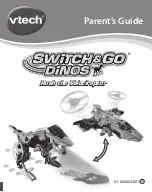 VTech Switch & Go Dinos Rush the Velociraptor Parents' Manual предпросмотр