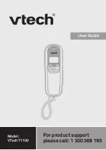 Preview for 1 page of VTech T1100 User Manual