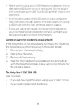 Preview for 43 page of VTech T1100 User Manual