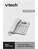 Preview for 1 page of VTech T1300 User Manual