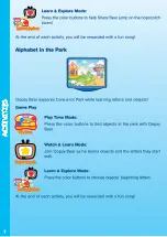 Предварительный просмотр 8 страницы VTech V.Smile Baby Care Bears Play Day User Manual