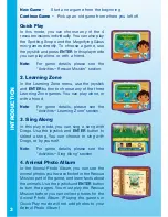 Предварительный просмотр 4 страницы VTech V.Smile: Go Diego Go Save the Animal Families User Manual